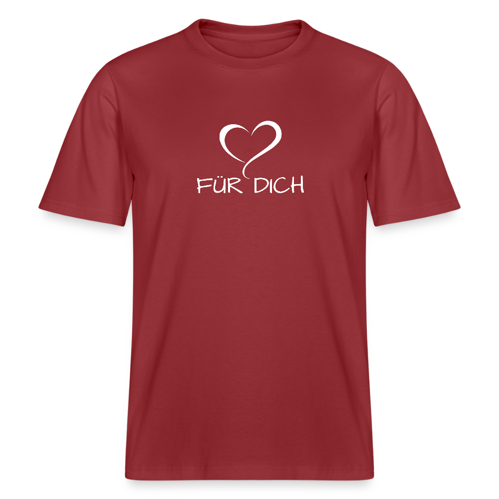 Relaxed Fit Unisex Bio-T-Shirt aus Baumwolle - Erdrot