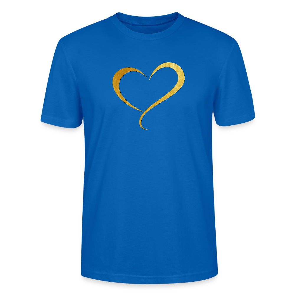 goldenes Herz - Unisex T-Shirt - Pfauenblau