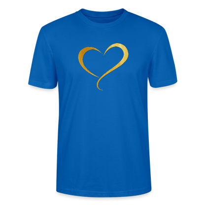 goldenes Herz - Unisex T-Shirt - Pfauenblau