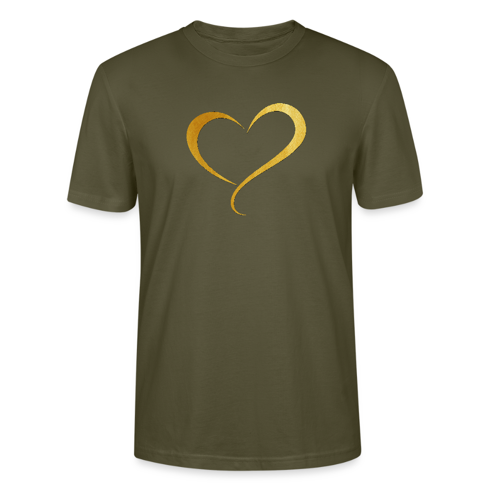 goldenes Herz - Unisex T-Shirt - Khaki