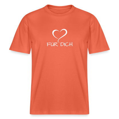 Relaxed Fit Unisex Bio-T-Shirt aus Baumwolle - Hellrot