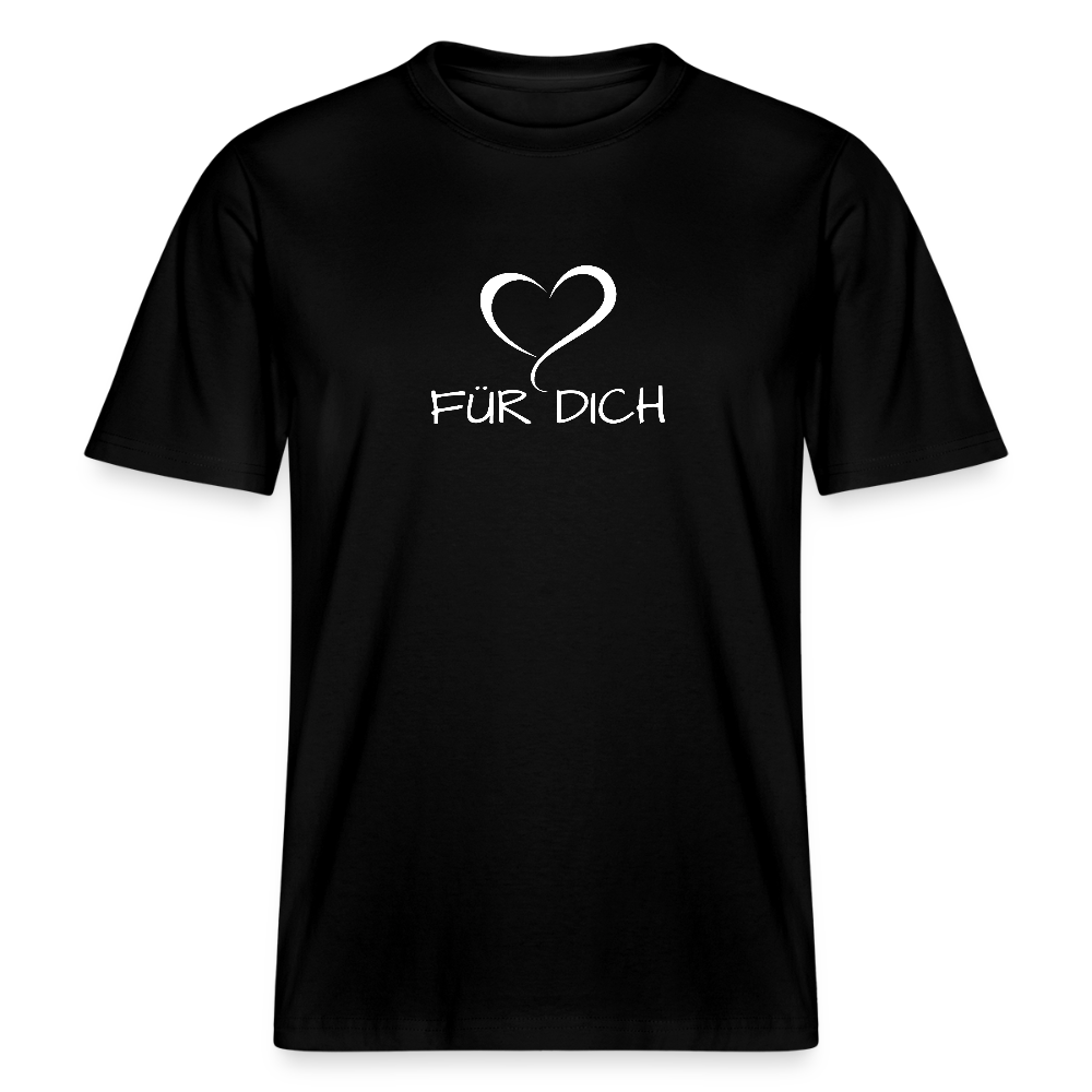 Relaxed Fit Unisex Bio-T-Shirt aus Baumwolle - Schwarz