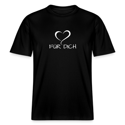 Relaxed Fit Unisex Bio-T-Shirt aus Baumwolle - Schwarz