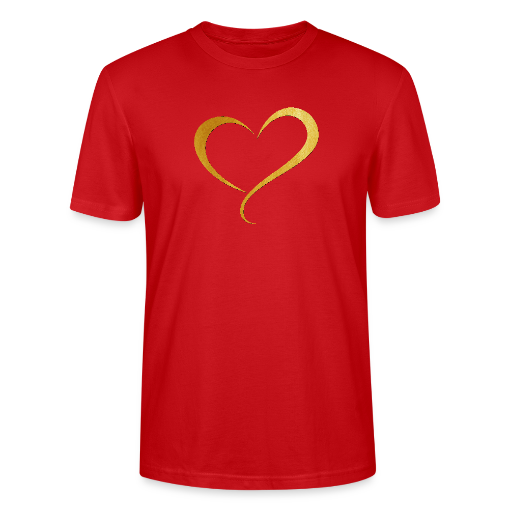 goldenes Herz - Unisex T-Shirt - Rot