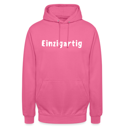 Motiv: Einzigartig, Flockdruck - Hoodie Damen - Pink