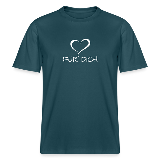 Relaxed Fit Unisex Bio-T-Shirt aus Baumwolle - Dunkles Petrol