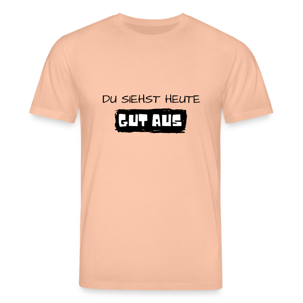 Unisex Bio-T-Shirt - Du siehst heute gut aus - Pfirsich