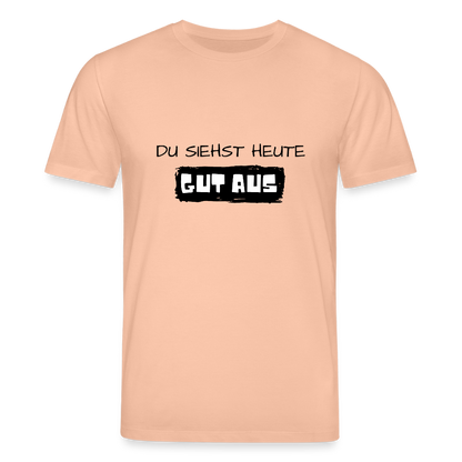 Unisex Bio-T-Shirt - Du siehst heute gut aus - Pfirsich