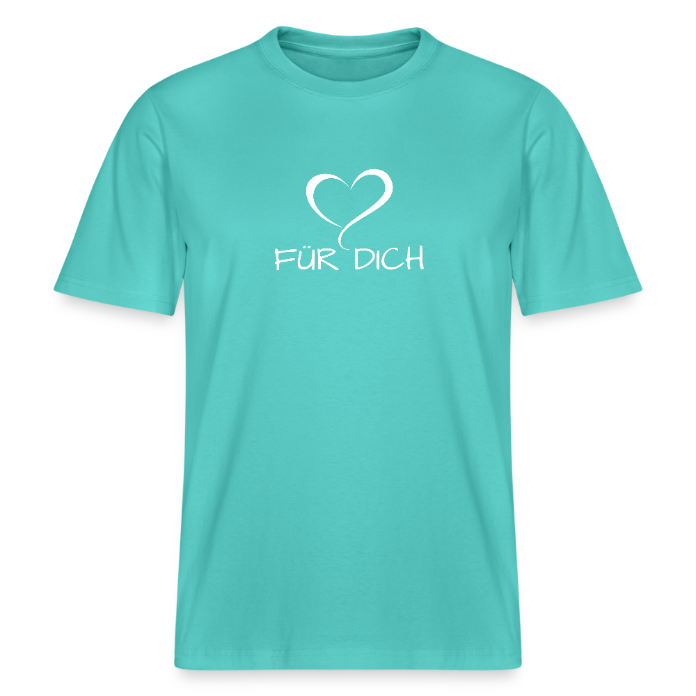 Relaxed Fit Unisex Bio-T-Shirt aus Baumwolle - Poolblau