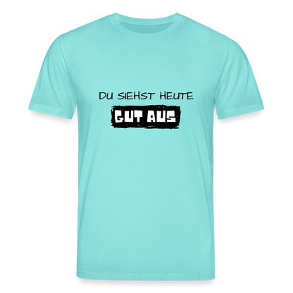 Unisex Bio-T-Shirt - Du siehst heute gut aus - Poolblau