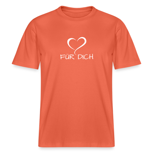 Relaxed Fit Unisex Bio-T-Shirt aus Baumwolle - Hellrot