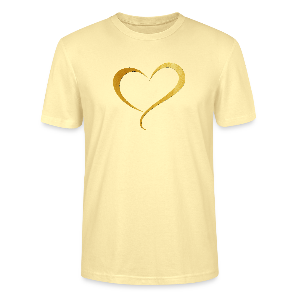 goldenes Herz - Unisex T-Shirt - Creme