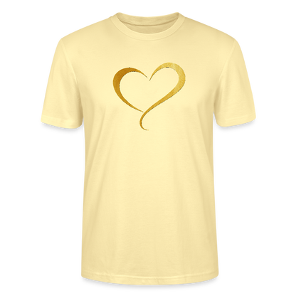 goldenes Herz - Unisex T-Shirt - Creme