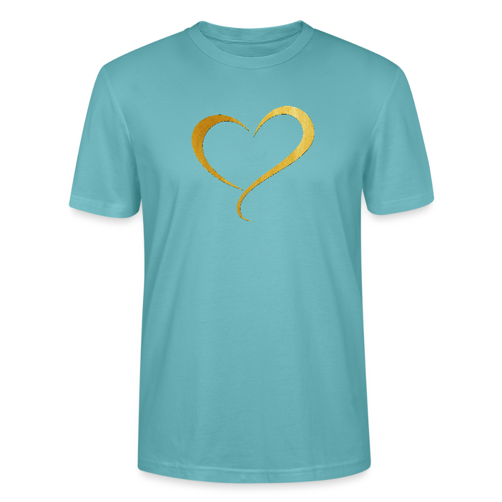 goldenes Herz - Unisex T-Shirt - Pastelltürkis
