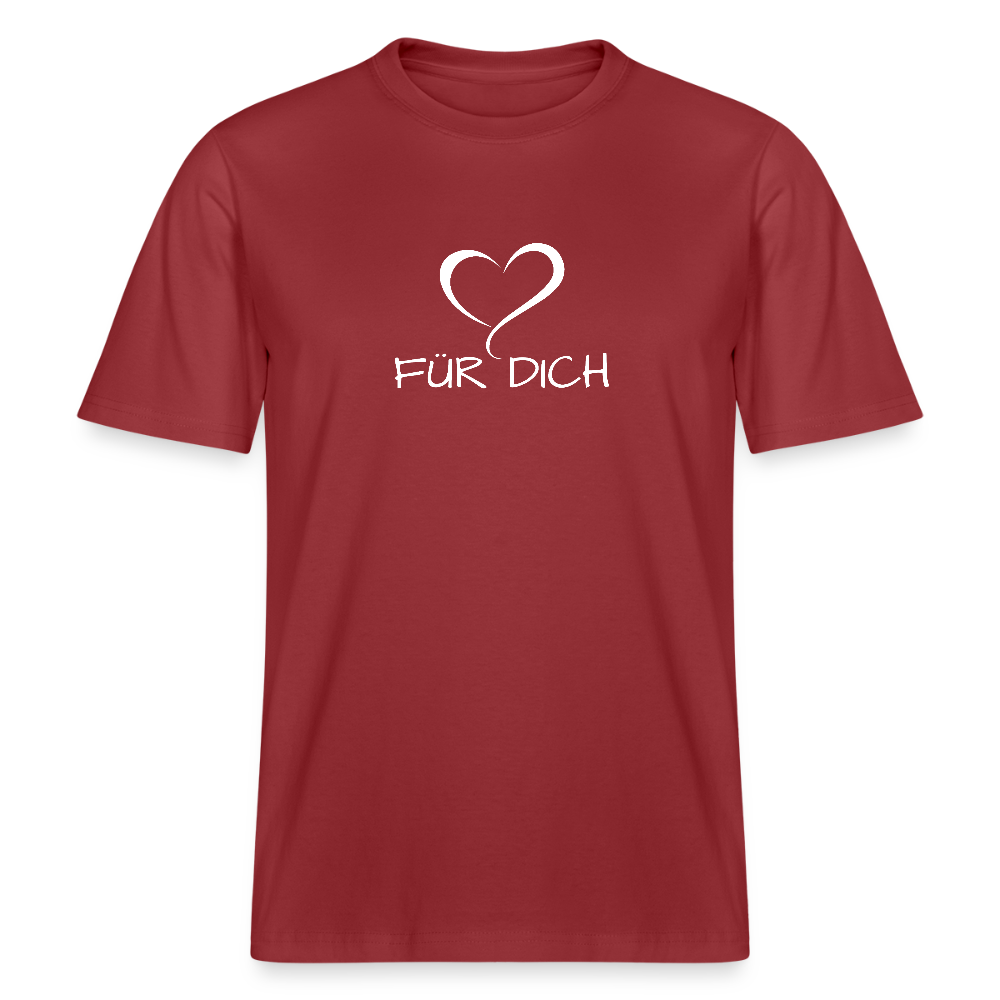 Relaxed Fit Unisex Bio-T-Shirt aus Baumwolle - Erdrot