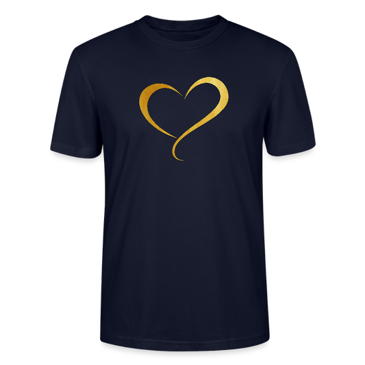 goldenes Herz - Unisex T-Shirt - Navy