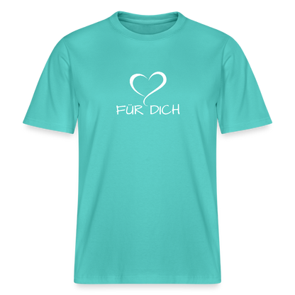 Relaxed Fit Unisex Bio-T-Shirt aus Baumwolle - Poolblau