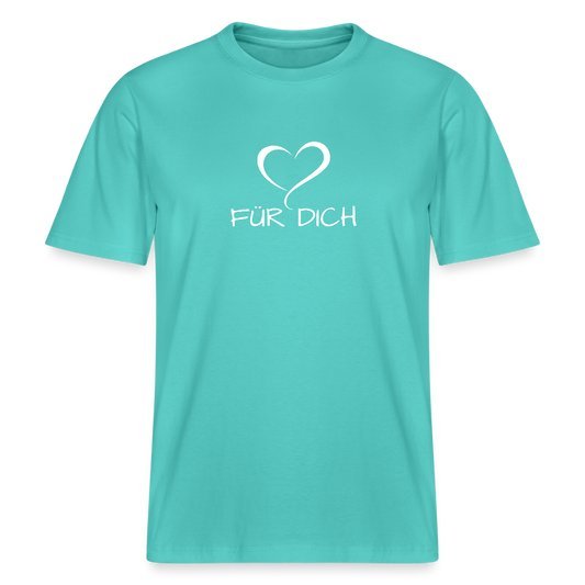 Relaxed Fit Unisex Bio-T-Shirt aus Baumwolle - Poolblau