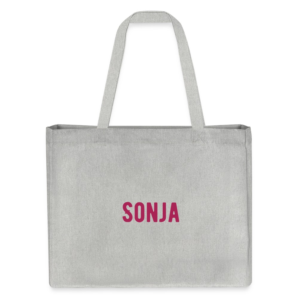 Shopping Bag aus recycelter Baumwolle und Polyester - Grau meliert