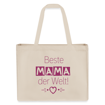 Shopping Bag aus recycelter Baumwolle und Polyester - Naturweiß