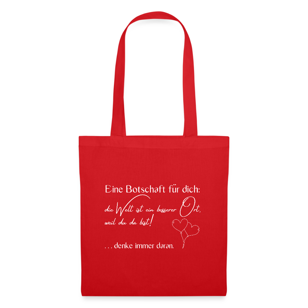 Stoffbeutel aus Baumwolle - Rot