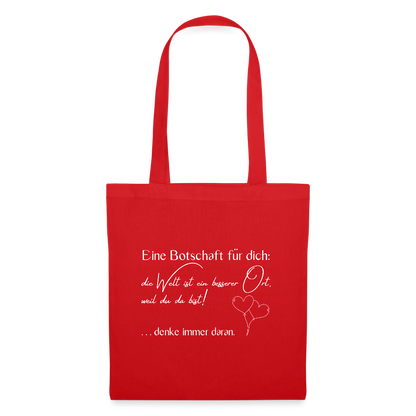 Stoffbeutel aus Baumwolle - Rot