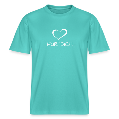 Relaxed Fit Unisex Bio-T-Shirt aus Baumwolle - Poolblau