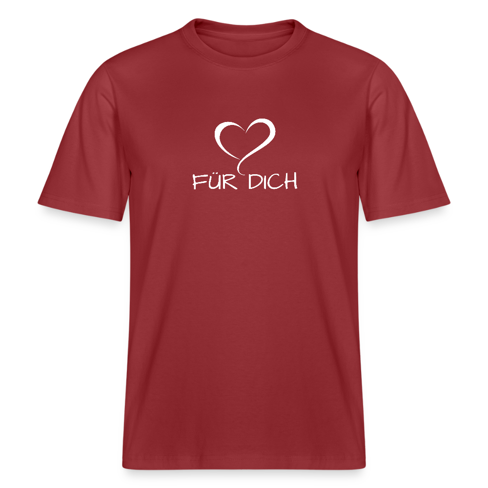 Relaxed Fit Unisex Bio-T-Shirt aus Baumwolle - Erdrot