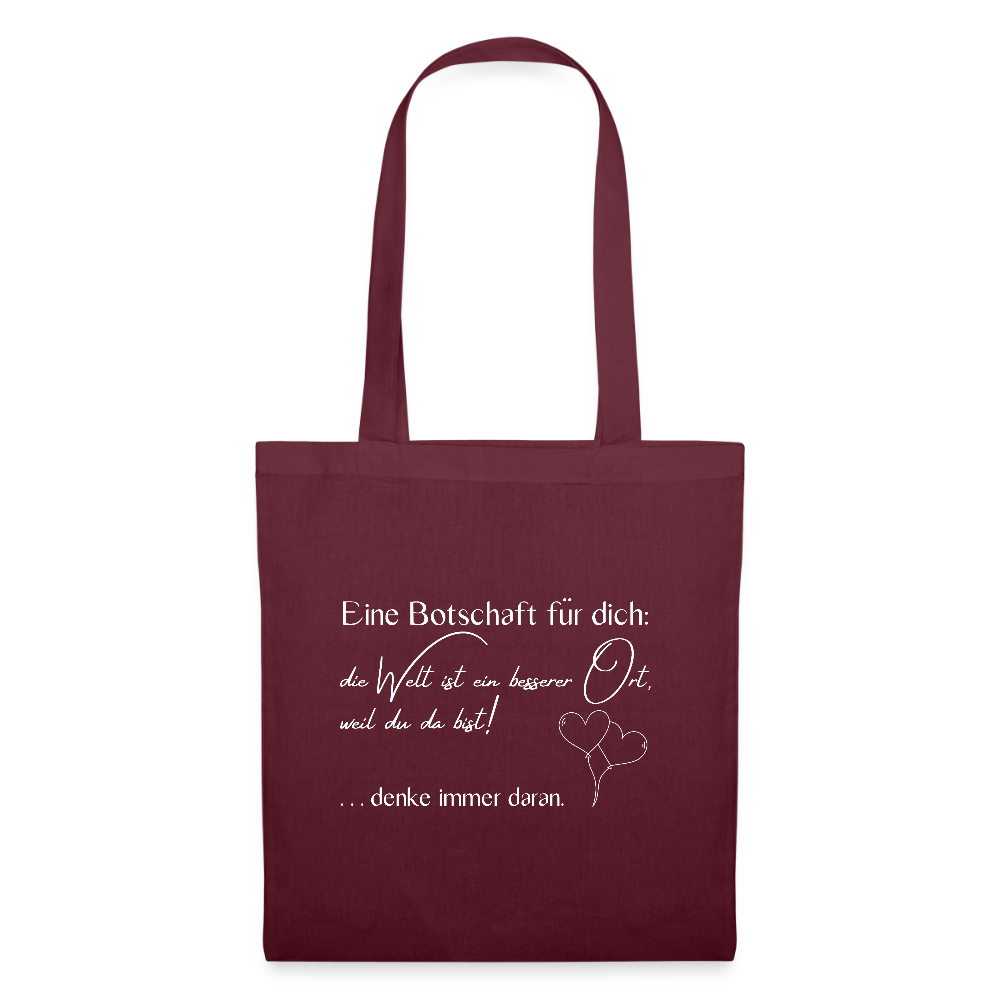 Stoffbeutel aus Baumwolle - Burgunderrot