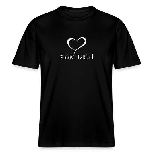 Relaxed Fit Unisex Bio-T-Shirt aus Baumwolle - Schwarz