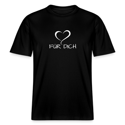 Relaxed Fit Unisex Bio-T-Shirt aus Baumwolle - Schwarz