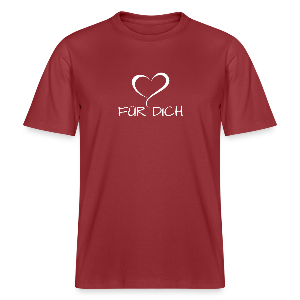 Relaxed Fit Unisex Bio-T-Shirt aus Baumwolle - Erdrot