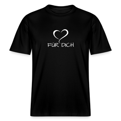 Relaxed Fit Unisex Bio-T-Shirt aus Baumwolle - Schwarz