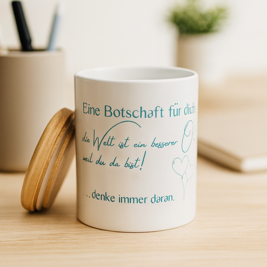 Vorratsdose mit Holzdeckel