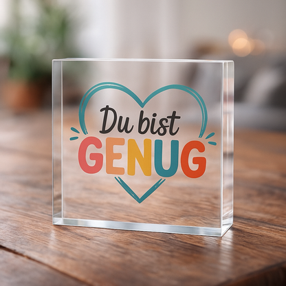 Acrylblock - Du bist genug